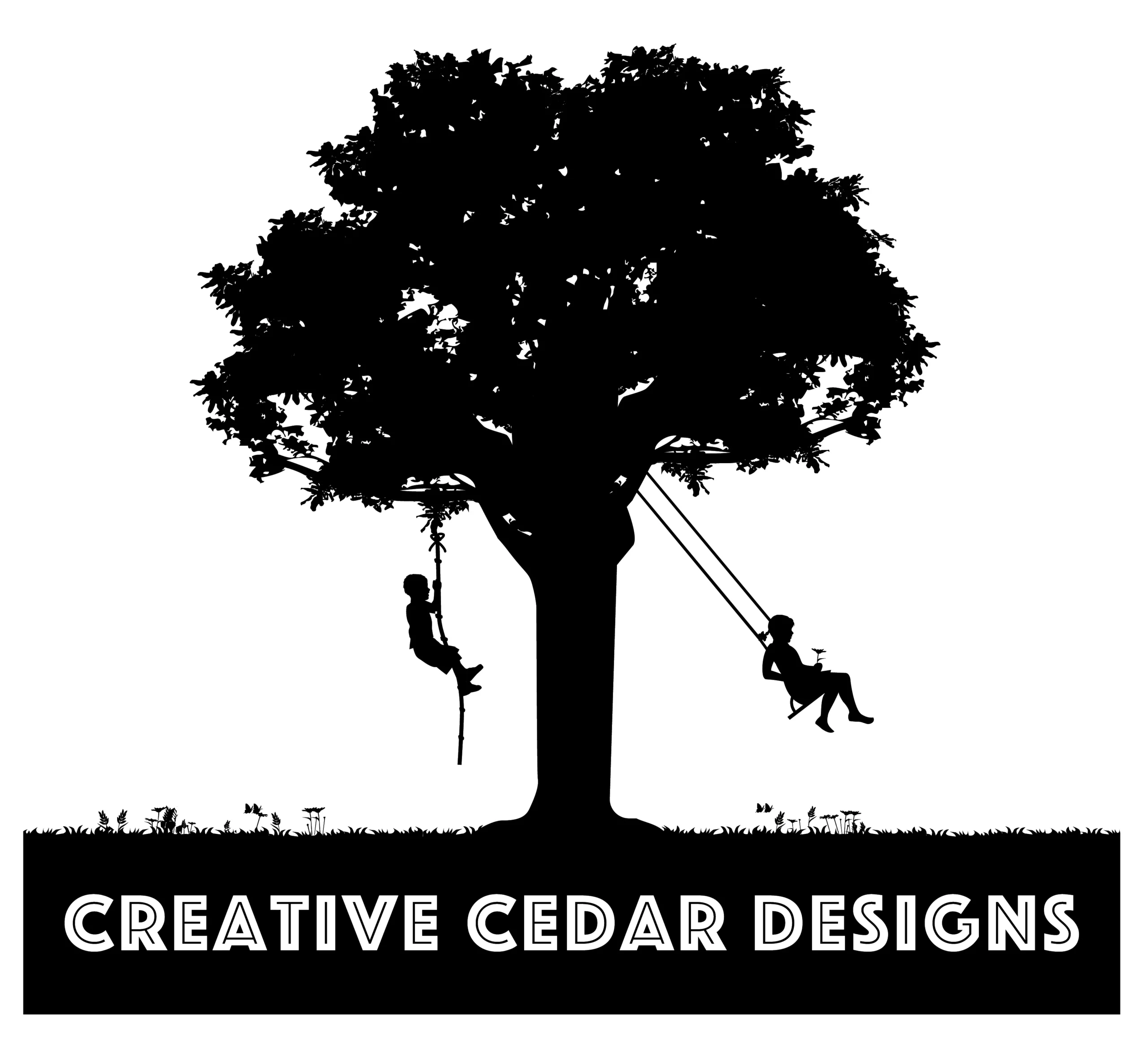 Creative Cedar Designs wooden swing sets brand logo