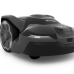 Husqvarna 430X robotic lawn mower on a white background