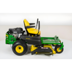 John Deere ZTrak zero-turn mower, green and yellow riding lawnmower