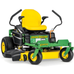 John Deere Z345M zero-turn mower with yellow seat and deck