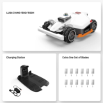 LUBA 3 AWD 1500/1500H robot mower with charging station and extra blades