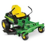 John Deere ZTRAK zero-turn lawn mower with yellow seat