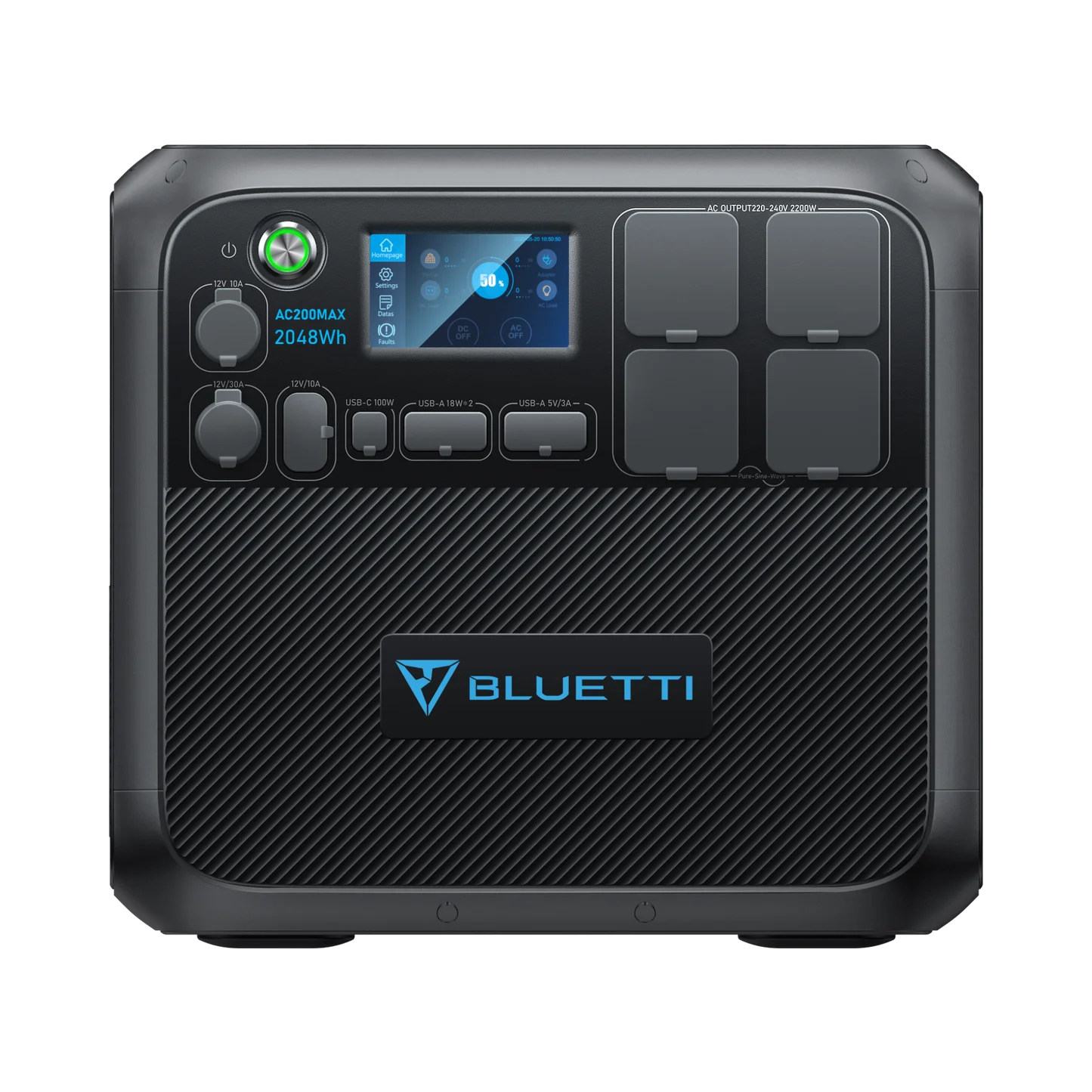 Bluetti Portable Generator 2200w With 350w Solar Panel Included Ac200max 2048wh Solar Generator W 4 2200w Ac Outlets Expandable To 8192wh For Home Backup Main