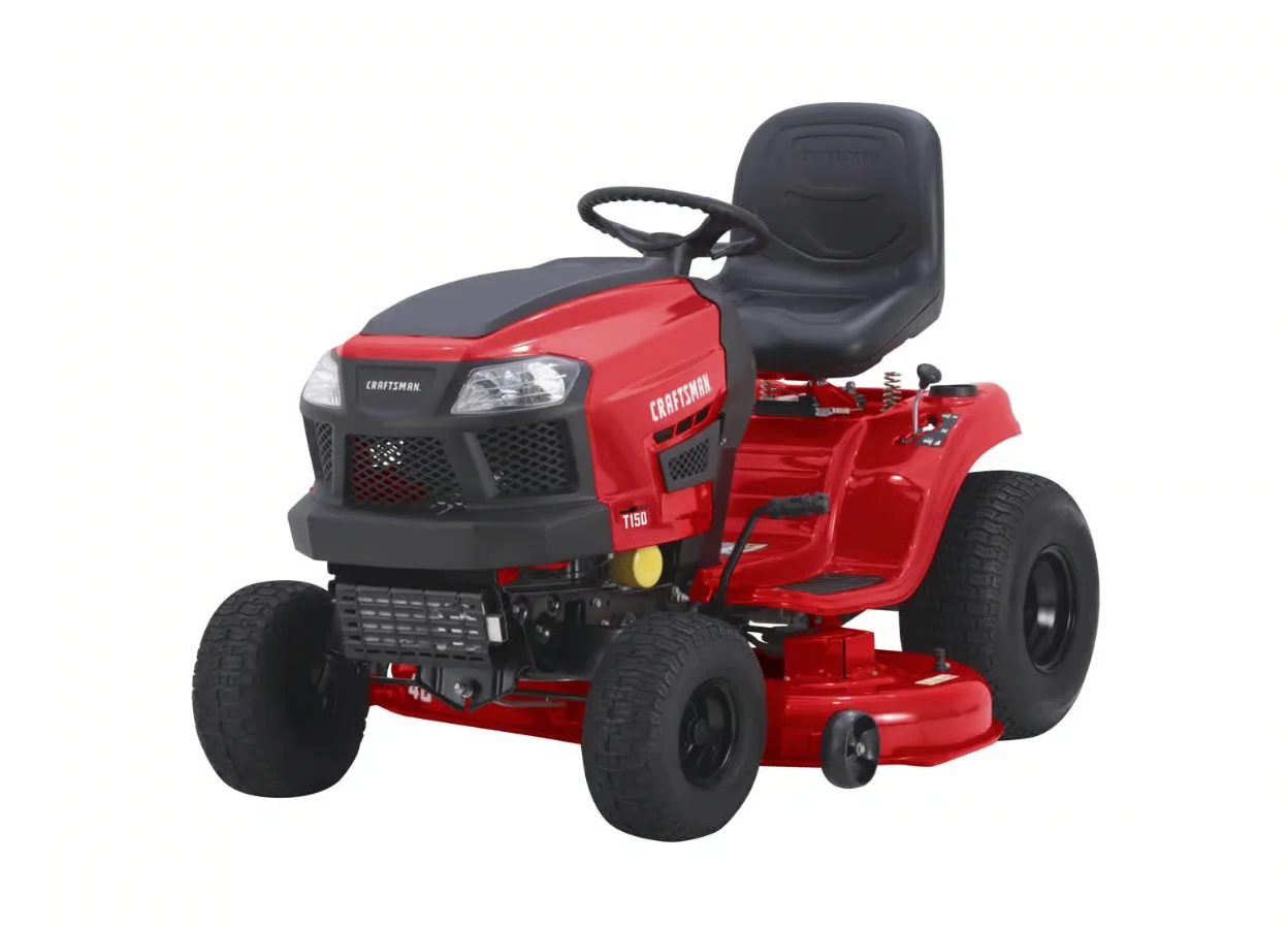 Craftsman T150 Gas Lawn Tractor 46 In 540cc 19hp Briggs And Stratton Engine Turn Tight Technology Main