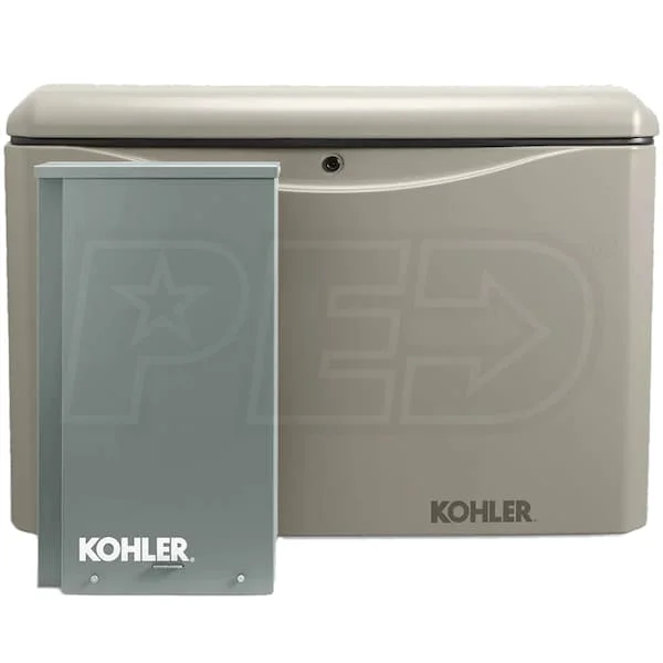 Kohler 20rcal 200sels 20kw Aluminum Standby Generator System 2 Main