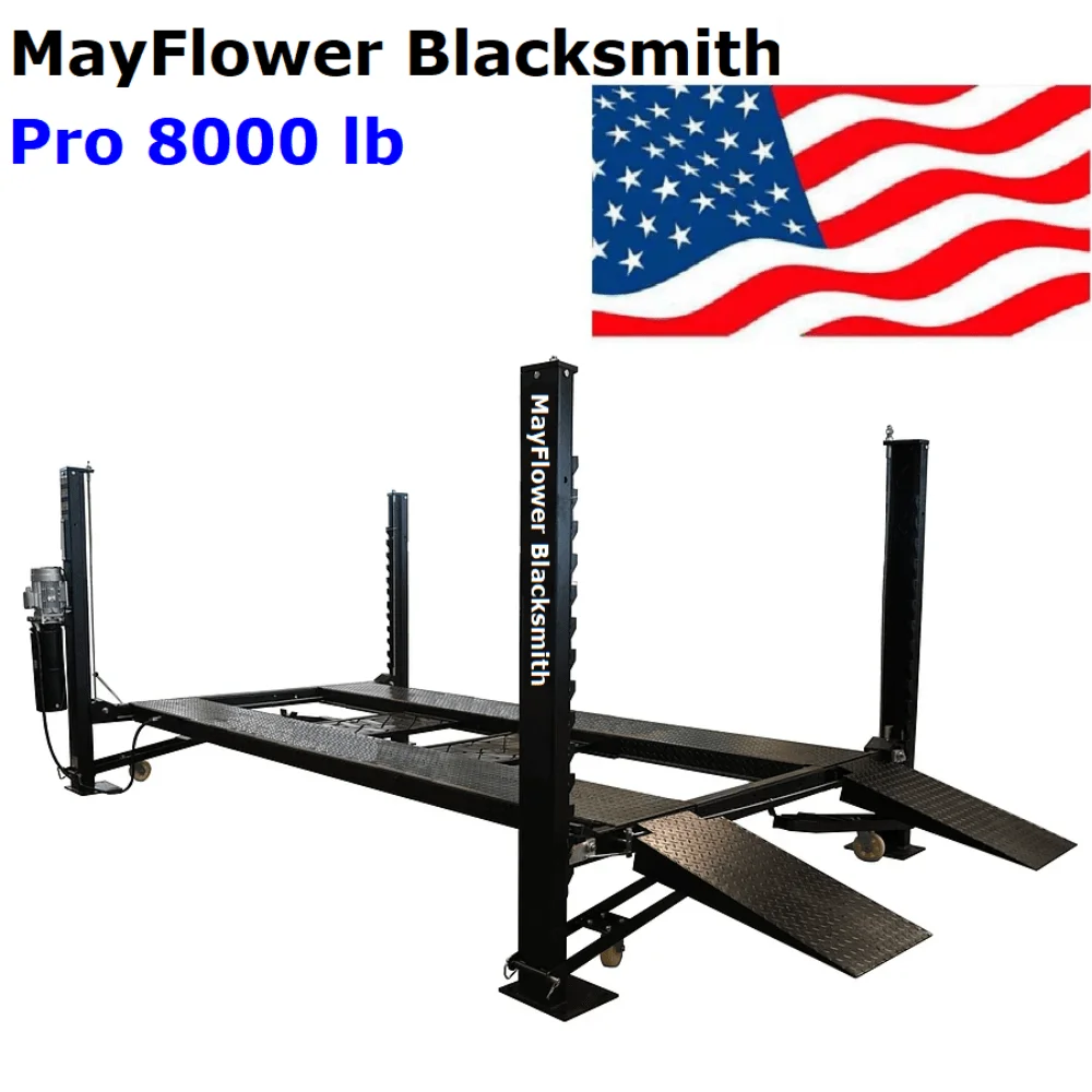 Mayflower Blacksmith Heavy Duty Four Post Lift Car Lift Storage Service Pro 8000 Main