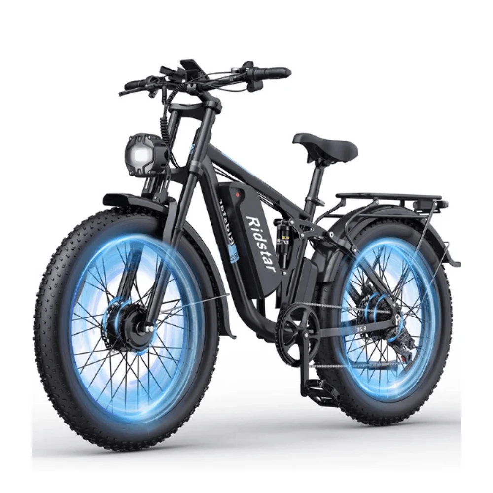 Ridstar E26 Pro Electric Bike 48v 23ah Battery 1000w2 Dual Motors 264 0inches Tires 50 75km Max Mileage 15 Main