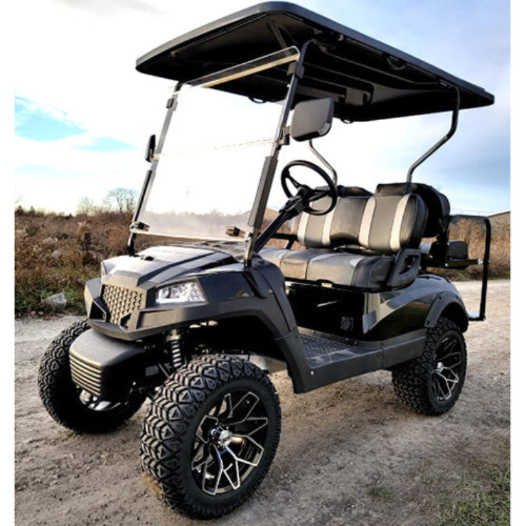 Terminator 48v Electric Golf Cart Four Seater Black Main